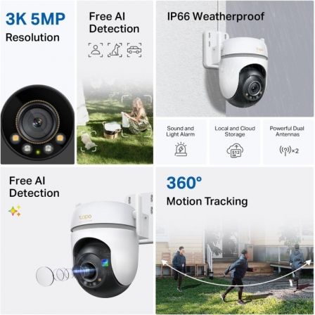 TP-Link Tapo TC43 Cámara de Seguridad 3K TP-Link Tapo TC43 Cámara de Seguridad 3K